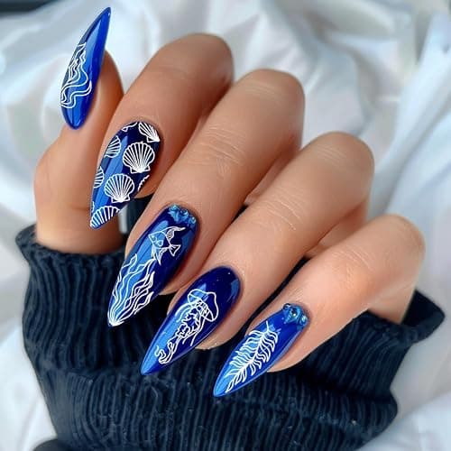 PH PandaHall 3pcs Seaside Stamping Plate Beach Stamper Shell Art Stencils Printing Template Tip Stainless Steel Image Plates for Nail Design Manicure Salon thumbnail 6