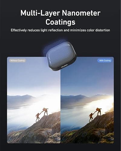 TELESIN 3 Pack filtri a densità neutra ND8 ND16 ND32 compatibile con GoPro Hero 11 Hero 10 Hero 9 - Lens Filter Kit Lens Protector per Go Pro 9 Accessori per fotocamera thumbnail 5