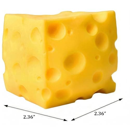 Giant Cheese Squishy – Slow Rising Sensory Fidget Toy, Jumbo Squeeze Cheese Cube for Stress Relief, Soft Hand Squeeze Toys, Portable Calming Gift for Adults Office Desk (Small-2.4") thumbnail 3