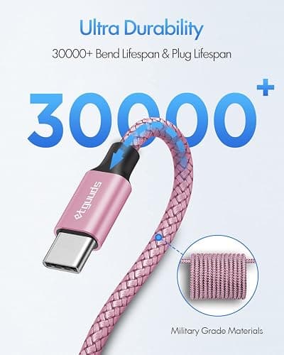 etguuds Pink USB C to USB C Cable 3ft, 2-Pack 60W USBC to USBC Cord, Type C to C Charger Cable Fast Charging for iPhone 17 16 15 Pro Max Plus Air, Samsung Galaxy S25 S24 S23, for MacBook/iPad, Pixel thumbnail 5