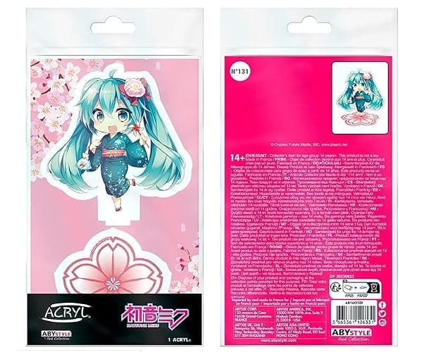 ABYSTYLE Hatsune Miku Sakura Hatsune Miku Anime Manga 4" Acryl® Acrylic Stand Model Figure Anime Manga Desktop Accessories Merch Gift thumbnail 3