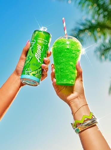 Alani Energy Drinks, Cotton Candy, Lime Slush, Strawberry Sunrise Flavors - Variety Pack, Sugar-Free, Low-Calorie, 12 fl oz (Pack of 6) Repackaged* thumbnail 5