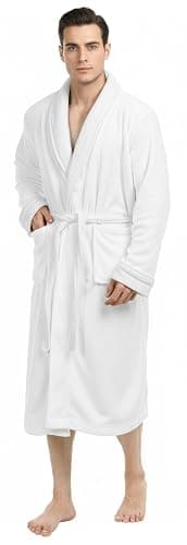 NY Threads Mens Robe, Luxury Plush Fleece Mens Bathrobe, Spa Bath Robe for Men - Image 1