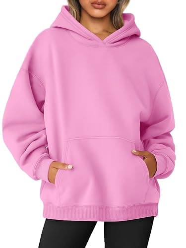 AUTOMET Womens Oversized Sweatshirts Fleece Hoodies Long Sleeve Shirts Pullover Fall Outfits 2024 with Pocket - Image 1