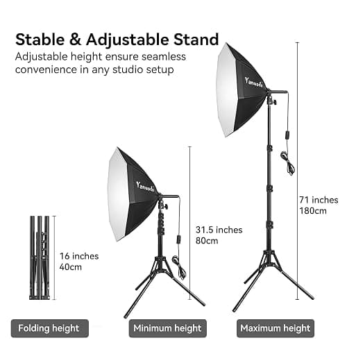20"x20" Softbox Lighting Kit (Single) - 95W Dimmable LED CRI>97 with Remote & 3 Colour Temperatures (3000-7500K), Photography Studio Light for YouTube, Product Photography, Streaming & TikTok thumbnail 6