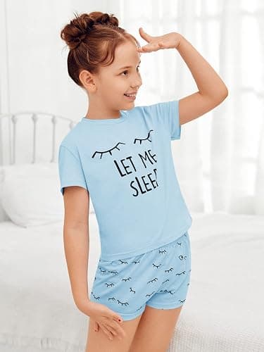 Kingdenergy Girls Summer Cute Print Shorts Set T-Shirt and Short Pant 2 Piece Outfits Clothing Sets thumbnail 7