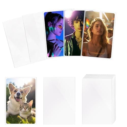 400 Pcs Kpop Photocard Sleeves 58×89mm Clear Photo Card Sleeves PVC Free & Acid Free Photocards Holder for Kpop Albums Photo Cards - Image 1