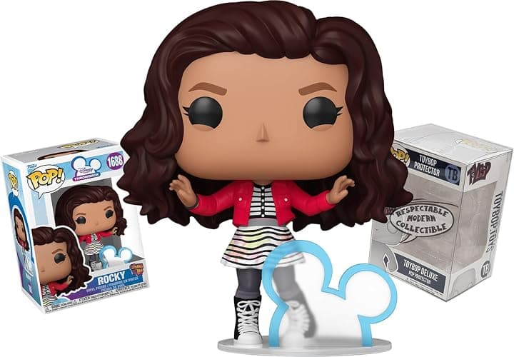 Funko Zendaya Shake it Up Rocky + ToyBop Protector: Disney Channel Throwback Pop! TV Vinyl Figure (Bundled with Pro-Deluxe Pop Protector Collector Case Box Gift Set) - Image 1