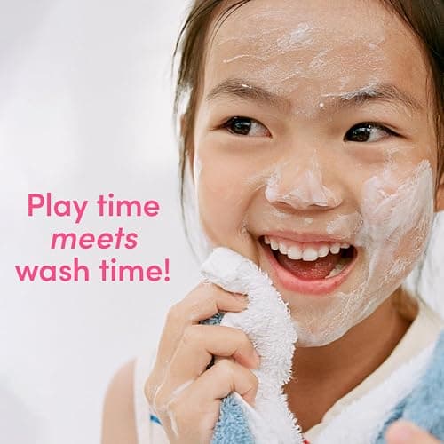 Evereden Kids Cloud Face Wash for Girls: Tropical Sorbet, 3.4 fl oz | Creamy & Fun  & Foaming Skin Care for Kids | Easy-to-Use Kids Face Wash | Non-toxic Kids Skincare for Sensitive Skin | 3.4 fl.oz - Tropical Sorbet thumbnail 3