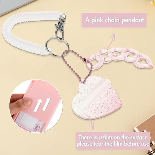 Amaxiu 3" Acrylic Kpop Photocard Holder, Photocard Display Frame Kpop Photocard Stand Kpop Photocard Organizer with Keychain thumbnail 7