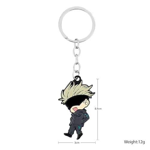 Weeb Keychains Keychain– JJK Anime Keyring for Bags, Keys, Lanyards, Gifts with Gojo, Yuji, Nobara, Megumi, Sukuna & Toji thumbnail 2
