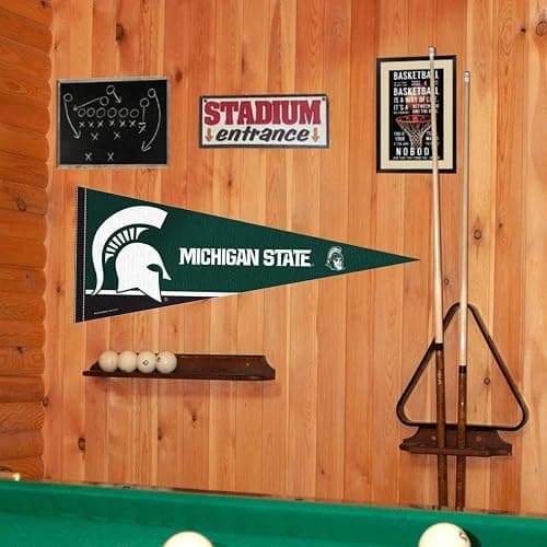 MSU Spartans Pennant Full Size Felt thumbnail 2