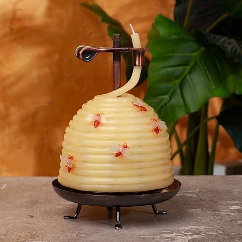 Candle by the Hour 70-Hour Beehive Candle, Eco-friendly Natural Beeswax with Cotton Wick thumbnail 5