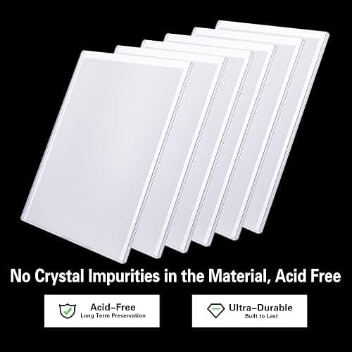 10ct Current Comic Book Toploaders - Modern Comic Book Top loaders, Crystal Clear Regular Comic Book Topload, Premium PVC Comic Book Holder, Crystal Clear Protection for Display, Storage, Collection thumbnail 4