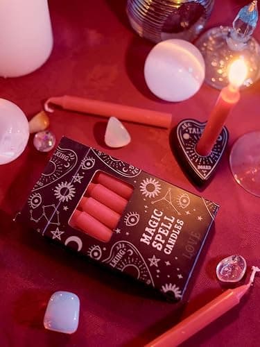 Magic Spell - Love Set of 12 Red Candles 10cm thumbnail 2