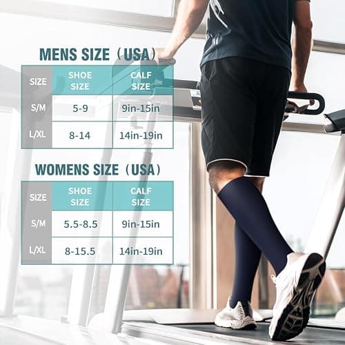BLUEENJOY Copper Compression Socks for Women & Men (6 pairs) - Best Support for Nurses, Running, Hiking, Recovery thumbnail 6