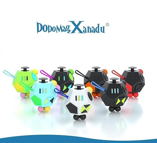 Fidget Dodecagon –12-Side Fidget Toys Cube Relieves Stress and Anxiety Anti Depression Focus Travel Toy Cube for Children and Adults Stocking Stuffers Gifts Idea (A2 White) thumbnail 7