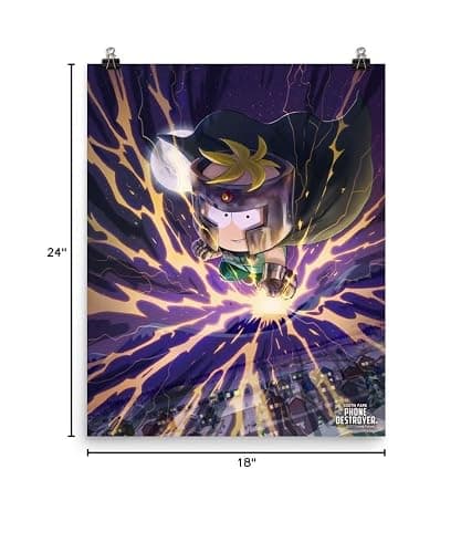 South Park Butters Professor Chaos Premium Satin Poster - 18" x 24" thumbnail 2