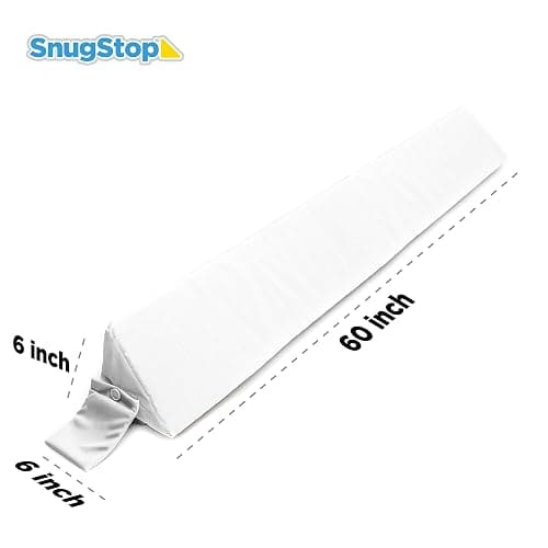 SnugStop The Original Bed Wedge | Gap Filler Between Your Headboard and Mattress | Triangle Pillow Wedge | Headboard Gap Filler | Anti-Slip Mattress | Don't Lose Your Pillow (Queen) 60”L x 6”W x 6”H thumbnail 2