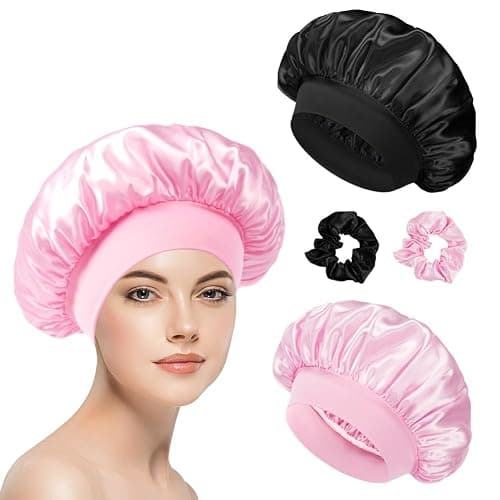 flintronic Satin Haarhaube, Satin Seiden Schlafmütze, Nacht Schlafhaube, Schlafhaube Haare Schützen, Satinhaube Zum Schlafen, Für Damen Und Mädchen thumbnail 8