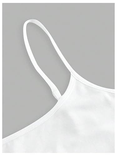 SOLY HUX Women's Crop Camisole 3 Packs Spaghetti Strap Tank Tops Cami | Sleeveless Shirts, Slim Fit, Basic thumbnail 4