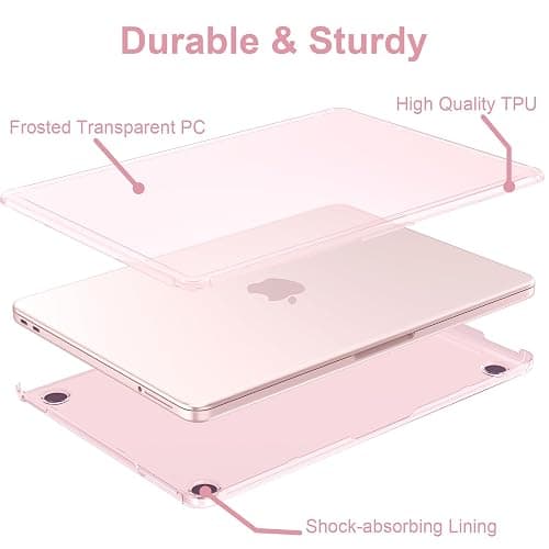 AKIT for MacBook Neo Case 13 inch 2026 A3404 (A18 Pro), Ultra Crystal Pink | Raised-Edge, Color-Matched, Easy Snap-On, Scratches&Fingerprints Resistant, Hard Shell Protector Cover for New Mac Neo 13'' thumbnail 3