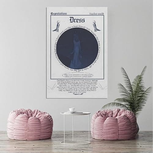 Taylor Music Lyrics Inspired Album Poster Room Aesthetics Canvas Posters Bedroom Decoration Sports Office Decoration Gifts Wall Art Printing 12x18inchs(30x45cm) Unframed thumbnail 4