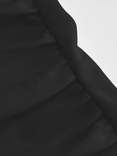 CIDER Women Summer Sleeveless Maxi Dresses Ruched Bodycon Long Wedding Guest Dress Cocktail Evening Gown - Small - Black thumbnail 2