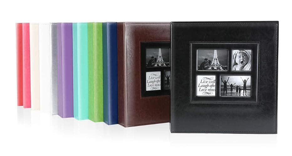 Ywlake Photo Album 4x6 500 Pockets Photo, Extra Large Capacity Family Wedding Picture Albums Holds 500 Horizontal and Vertical Photos Black thumbnail 8