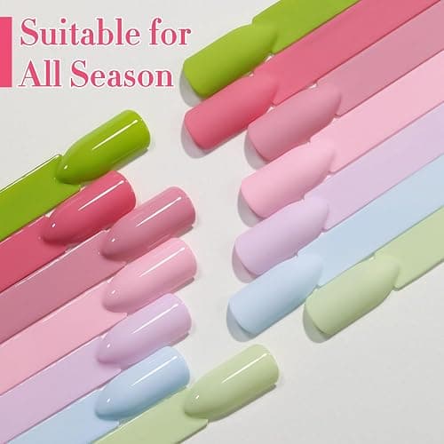 Double Rhythm 28Pcs 0.5Oz Gel Nail Polish Set Same Color Same Bottle Gel Polish Kit Nail Art Manicure Salon DIY at Home for Women (White Pink Collection-T24-2) thumbnail 7
