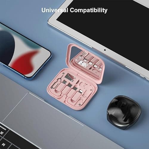 YANZIE USB-C Adapter Kit for iPhone 16/17 Pro, Google Pixel & Samsung Galaxy - USB-A to C, Micro-USB to Type-C, Short USB-C Cable, OTG, Mirror Case thumbnail 3