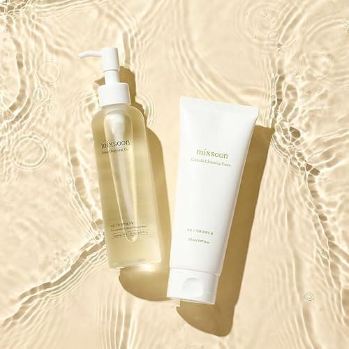 mixsoon Double Cleansing Set 2-Step Routine, Centella Foam & Bean Cleansing Oil Face Wash Set Gentle Deep Clean and Hydrating Care 150ml / 5.07 fl.oz., 195ml / 6.59 fl.oz. Korean Glass Skin Care thumbnail 2