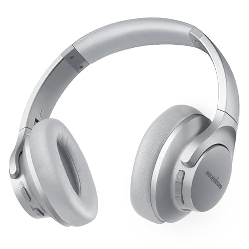 Soundcore Anker Life Q20 Hybrid Active Noise Cancelling Headphones, Wireless Over Ear Bluetooth Headphones, 60H Playtime, Hi-Res Audio, Deep Bass, Memory Foam Ear Cups, Travel, Office, Micro Charging thumbnail 6