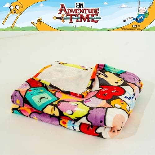 Franco Collectibles Adventure Time Bedding Super Soft Cozy Plush Throw, 46 in x 60 in, (Officially Licensed Product) thumbnail 2