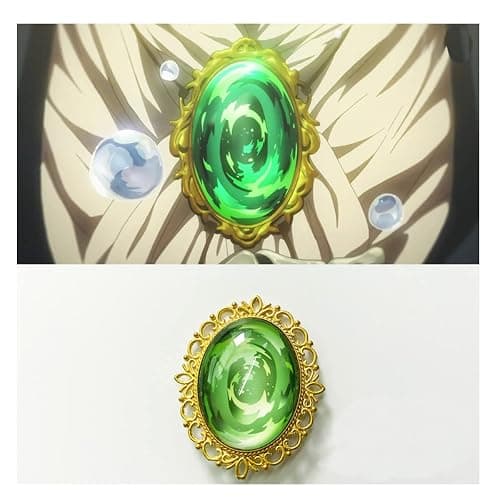 SaditY Violet Evergarden Cosplay Necklace,Anime Cosplay Vintage Gemstone Brooch for Fans thumbnail 3