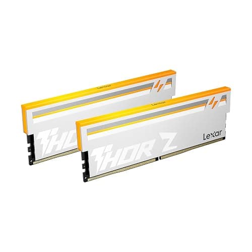 Lexar Thor Z Series RGB DDR5 RAM 32GB Kit (2x16GB) 6000 MHz, DRAM 288-Pin UDIMM Desktop, PC High-Performance Gaming Computer Memory for Intel XMP 3.0/AMD Expo, PMIC/On-die ECC/1.35V - Image 1
