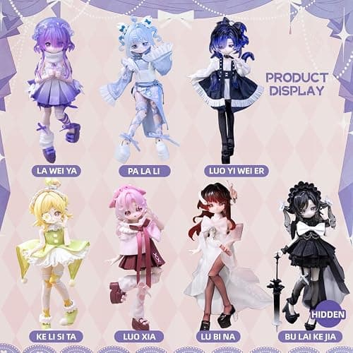 XiDonDon Ocean Gem Series 1/12 BJD Blind Box Mystery Box Action Figure Cute Collectibles Figures Dolls Toys Birthday Gift (Single Box) thumbnail 3