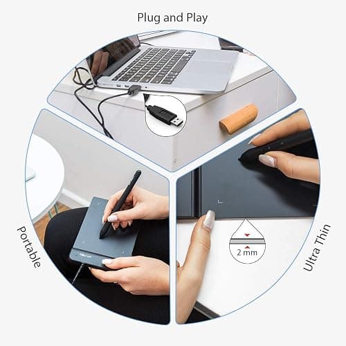 Drawing Tablet XPPen G430S OSU, Graphic Drawing Tablet with 8192 Levels Pressure Battery-Free Stylus, 4 x 3 inch Ultrathin, for OSU Game, Online Teaching Compatible with Window/Mac Black thumbnail 4