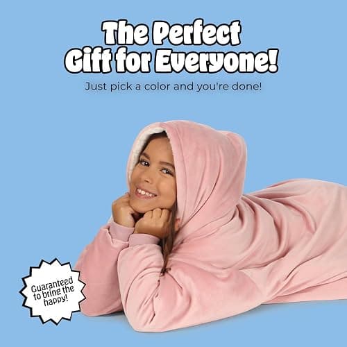 THE COMFY Original Jr | Shark Tank | Patented | Kids Oversized Sherpa Wearable Blanket Hoodie | Gift for Boys & Girls thumbnail 8