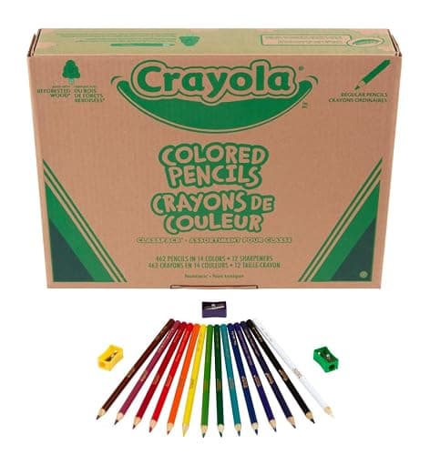Crayola Colored Pencil Classpack (462ct), Bulk Colored Pencils, 14 Assorted Colors, School Supplies for Teachers, Ages 3+ - 14 Assorted Colors thumbnail 3