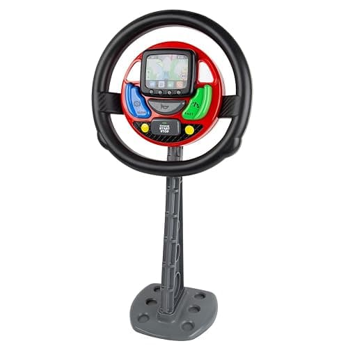 Casdon GPS Steering Wheel. Interactive Driving Toy for Kids 18+ Months. Features Spoken Commands & Realistic Sounds. Boosts Motor Skills - Image 1