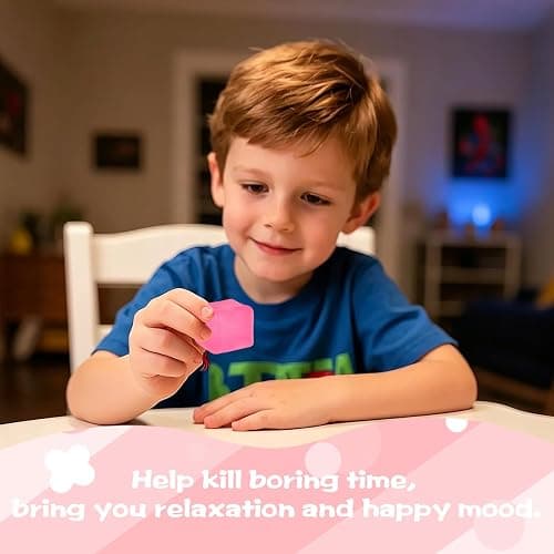 Gel-Filled Ice Cube Squishy Toy 1.38in/3.5cm for Kids Ages 3+ & Adults – Slow Rising Sensory Squeeze Cube, Mini Desk Fidget Toy for Party Favors & Classroom Rewards(Pink) thumbnail 6