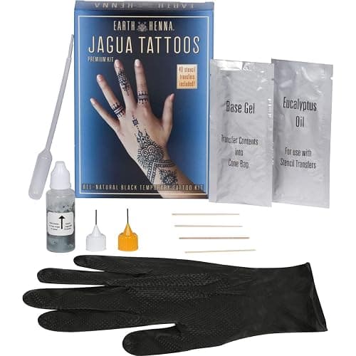 Organic Jagua Black Temporary Tattoo and Body Painting Premium Kit thumbnail 3