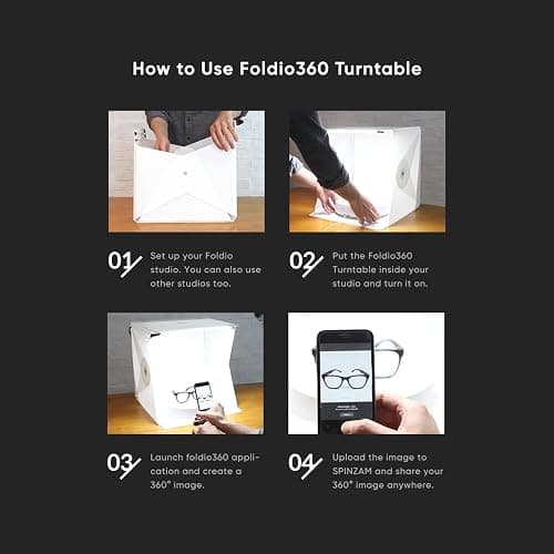 ORANGEMONKIE Foldio360 Smart 360 Photography Turntable for 360 Product Photography / Create 360 Degree Images and Video for Your Shop, YouTube, TikTok, Instagram, 3D Scanning - Foldio360 thumbnail 8