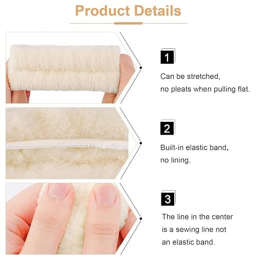 VELSCRUN 6 Pack Spa Headband, Makeup Headband, Face Wash Headbands, Skincare Headbands, Brown Sponge Hair Band Bow Tie Spa Head Band for Washing Face Wristband Set Hair Accessories for Women thumbnail 5