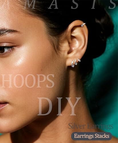 Hypoallergenic Surgical Steel Earrings Sets for Sensitive Ears Lightweight Small Huggie Hoop Earrings 20G Stainless Steel Opal Ball Pearl CZ Flat Back Earrings for Women Men Trendy Cartilage Earrings Hoop Stud thumbnail 7