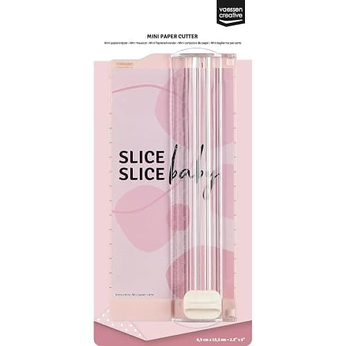 Vaessen Creative Massicot Mini - 6,5 x 15,3 cm - Gradué - Rose Clair - Coupe Papier pour Scrapbooking et Loisirs Créatifs thumbnail 4