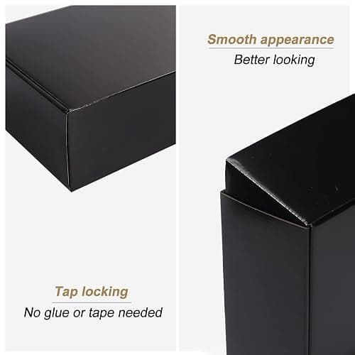 ZBEIVAN 12x9x4 Black Small Shipping Boxes, 20 Packs Corrugated Cardboard Mailer Boxes for Packaging Small Business Mailing Gifts Wrap Boxes with Lids thumbnail 5