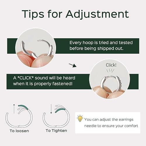 ChicSilver 925 Sterling Silver Huggie Earrings for Women 14K Gold Plated Silver Hoop Earrings for Women Hypoallergenic Small Cubic Zirconia Huggie Earring (6/8/10/12/14/16/18/20mm) thumbnail 9