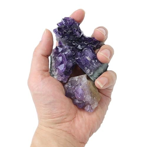 Namzi Raw Amethyst Stones and Crystals Rock, Natural Amathesis Crystal Clusters, Geodes with Crystals, Cuarzo Amatista Original, Real Amethyst Crystals Geode, Gemstones, Healing Crystals(0.11Lb) thumbnail 6